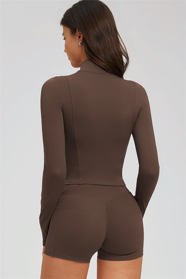 The Sizzle 3-Piece Set — Zip Jacket, Sports Bra & Shorts