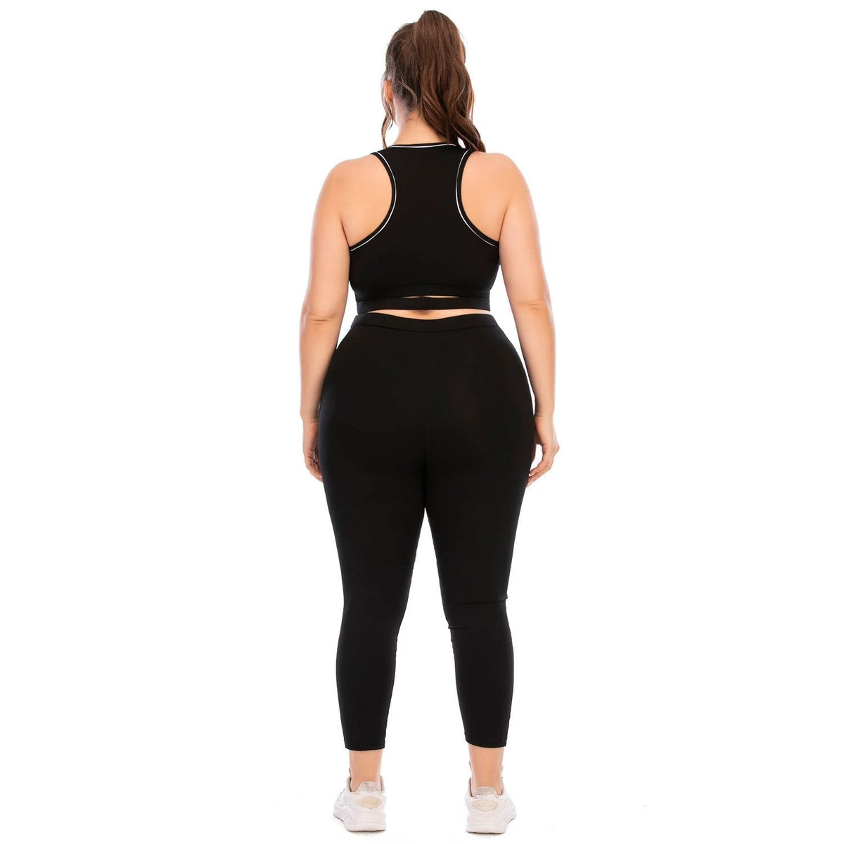 Plus Size Yoga Set — High-Waist Tights