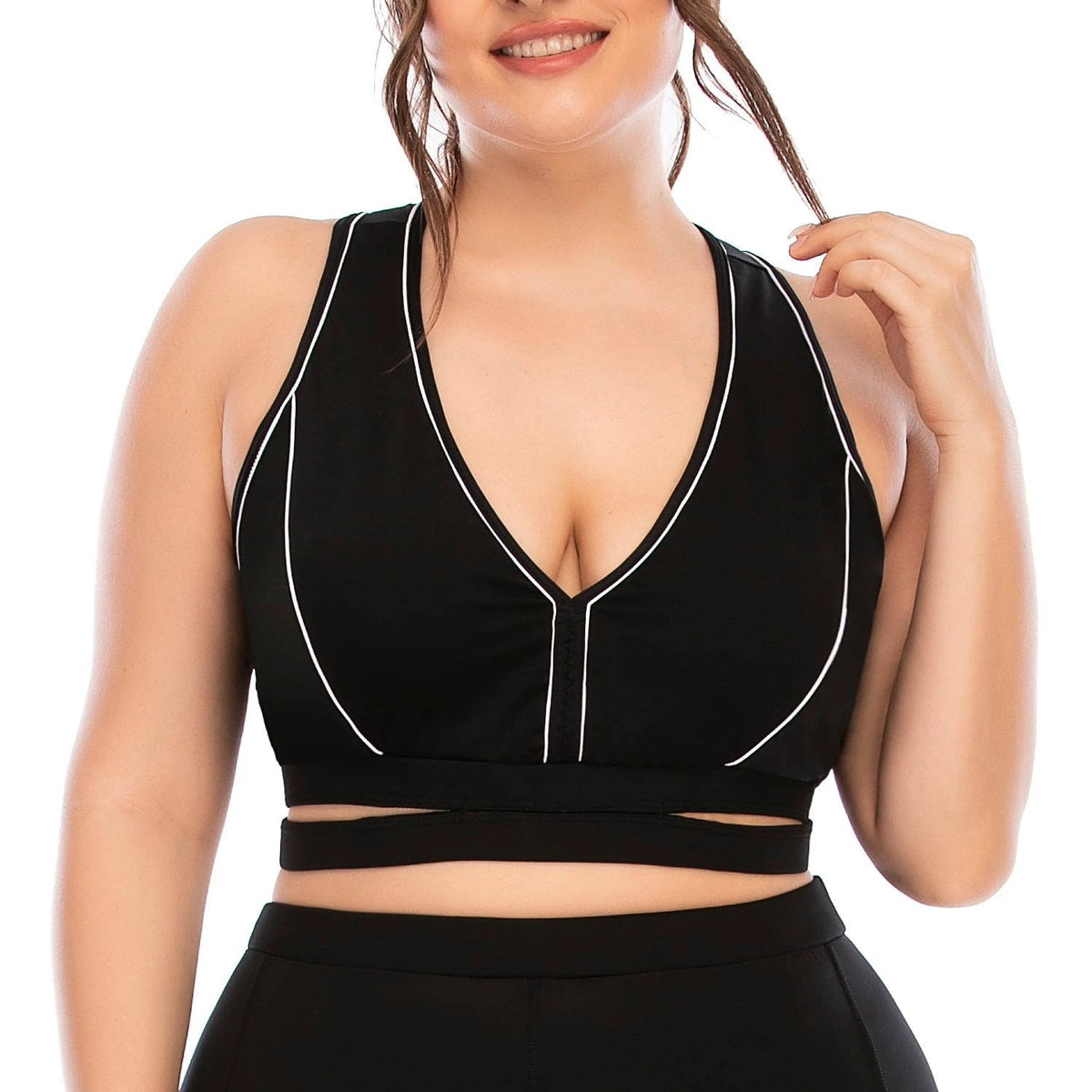 Plus Size Yoga Set — High-Waist Tights
