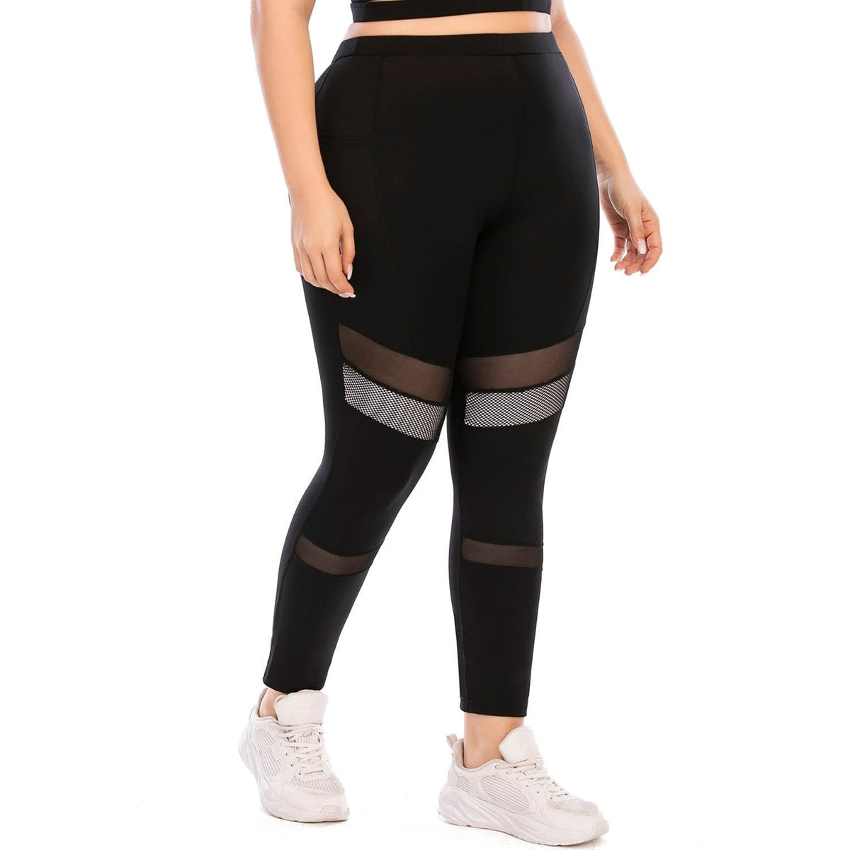 Plus Size Yoga Set — High-Waist Tights