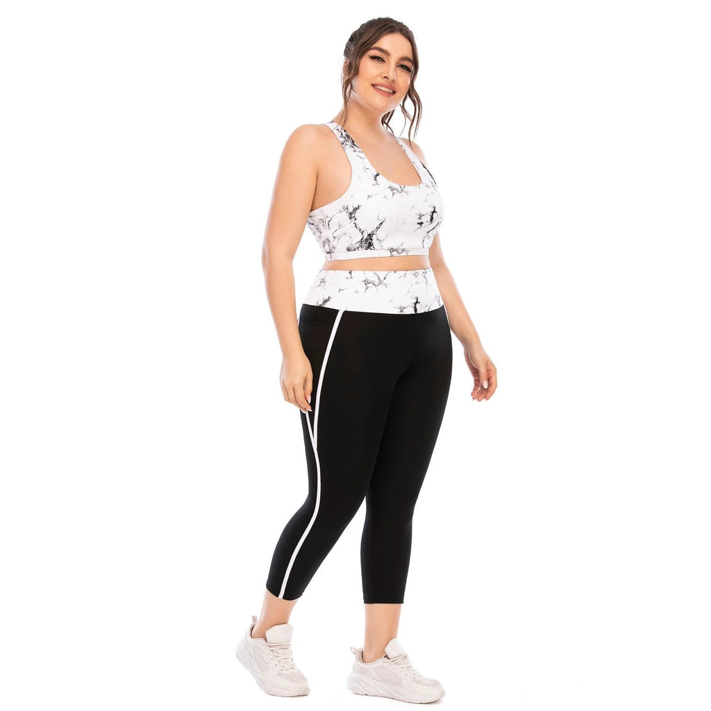 Plus Size Yoga Clothing Set — Leggings