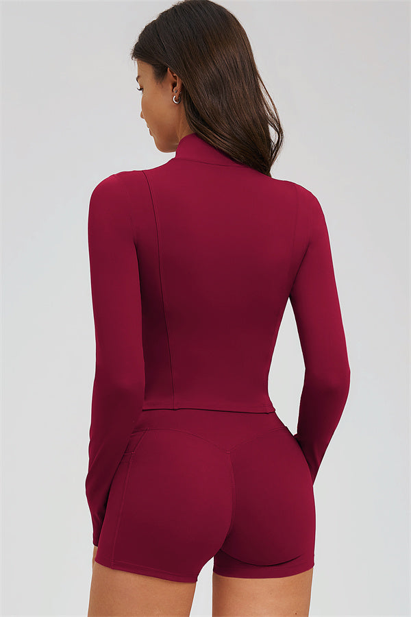 The Sizzle 3-Piece Set — Zip Jacket, Sports Bra & Shorts