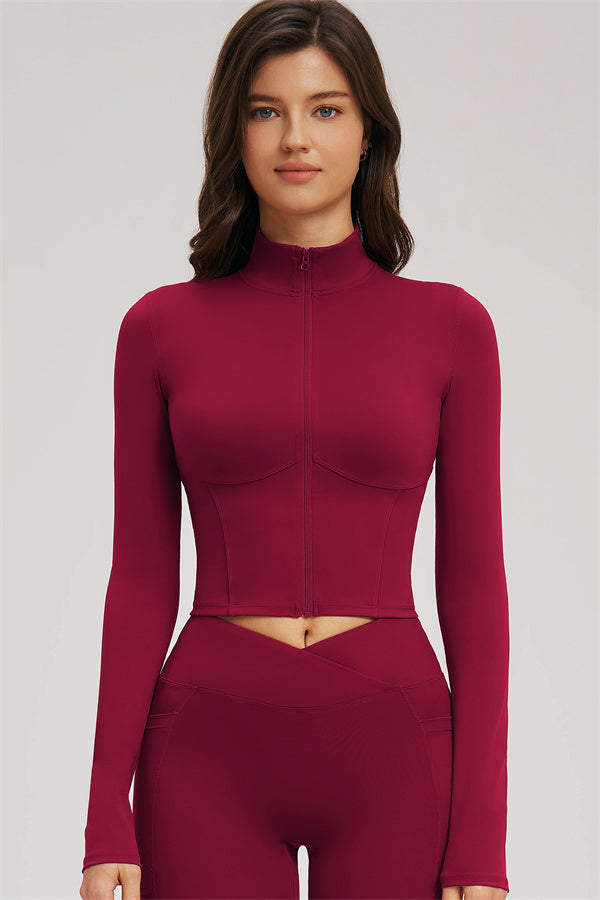 The Sizzle 3-Piece Set — Zip Jacket, Sports Bra & Shorts