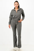 Soft Zip-Up Track Suit Set