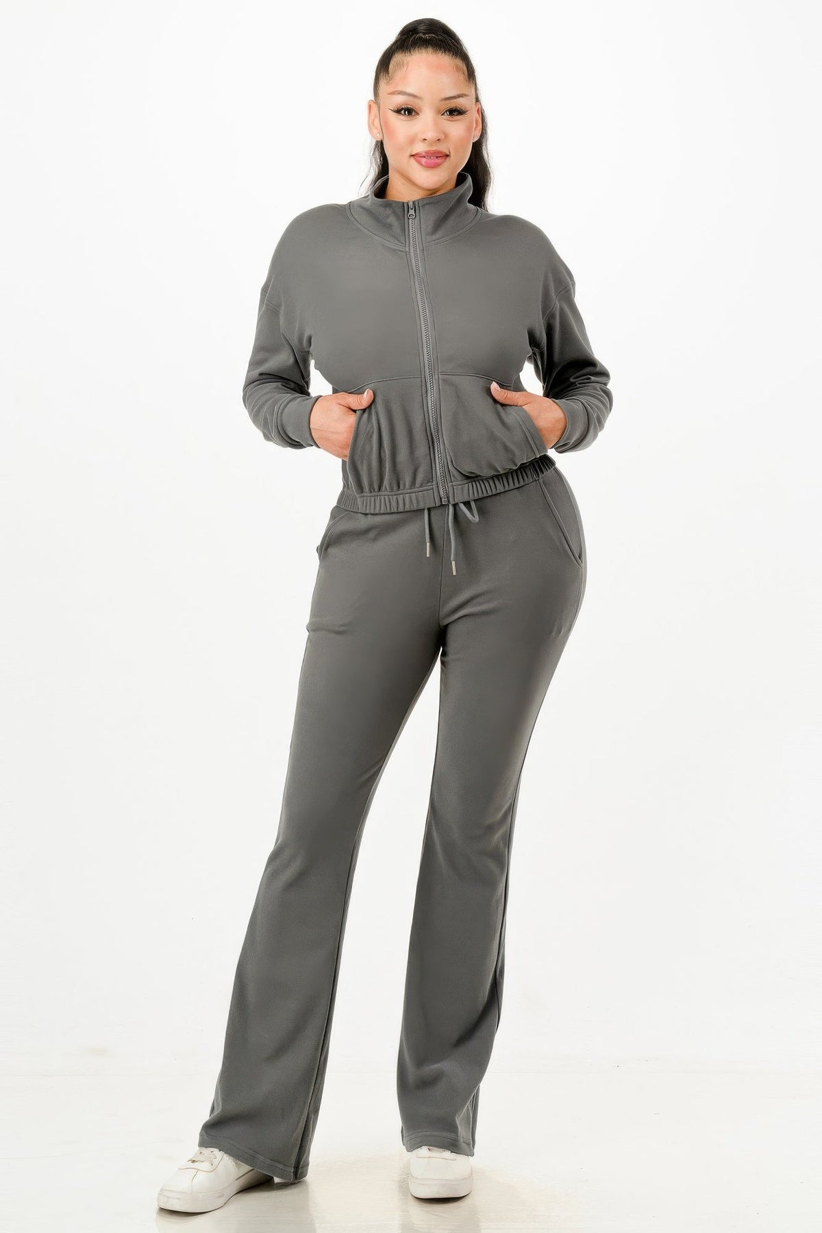 Soft Zip-Up Track Suit Set
