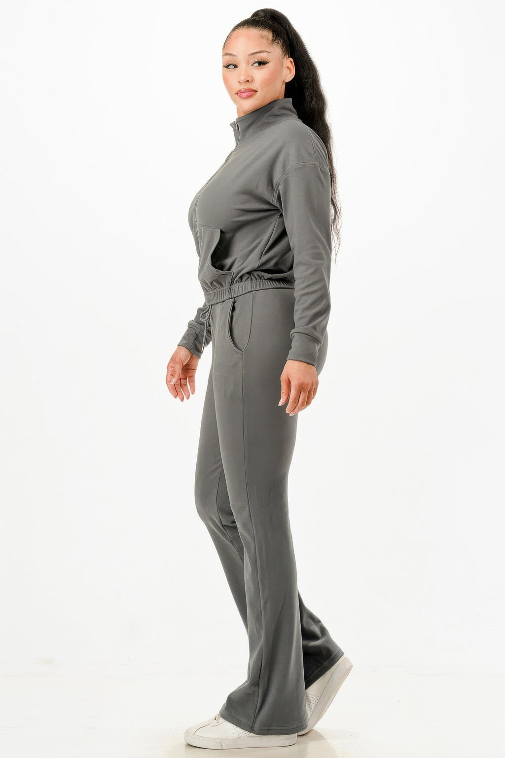 Soft Zip-Up Track Suit Set