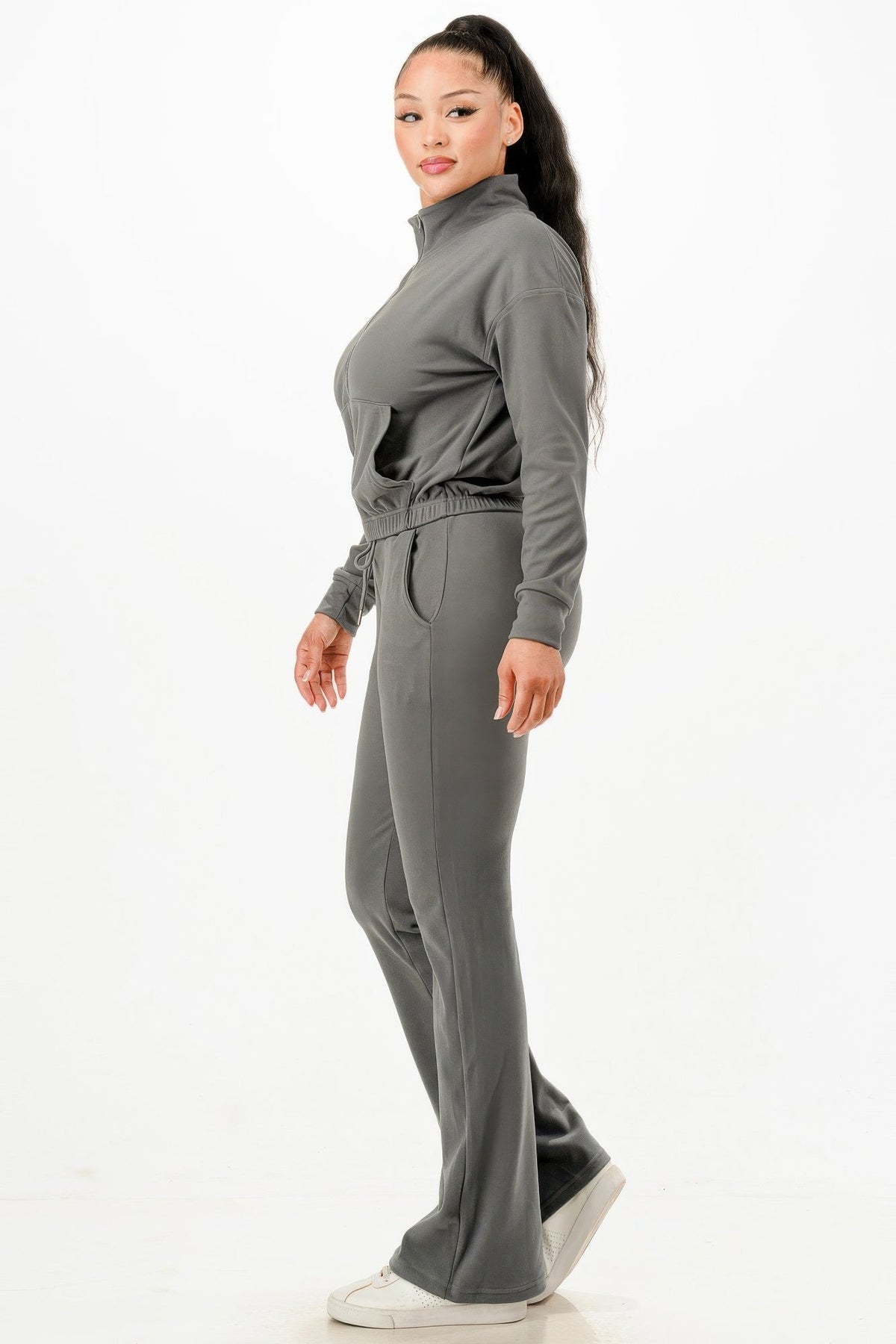 Soft Zip-Up Track Suit Set