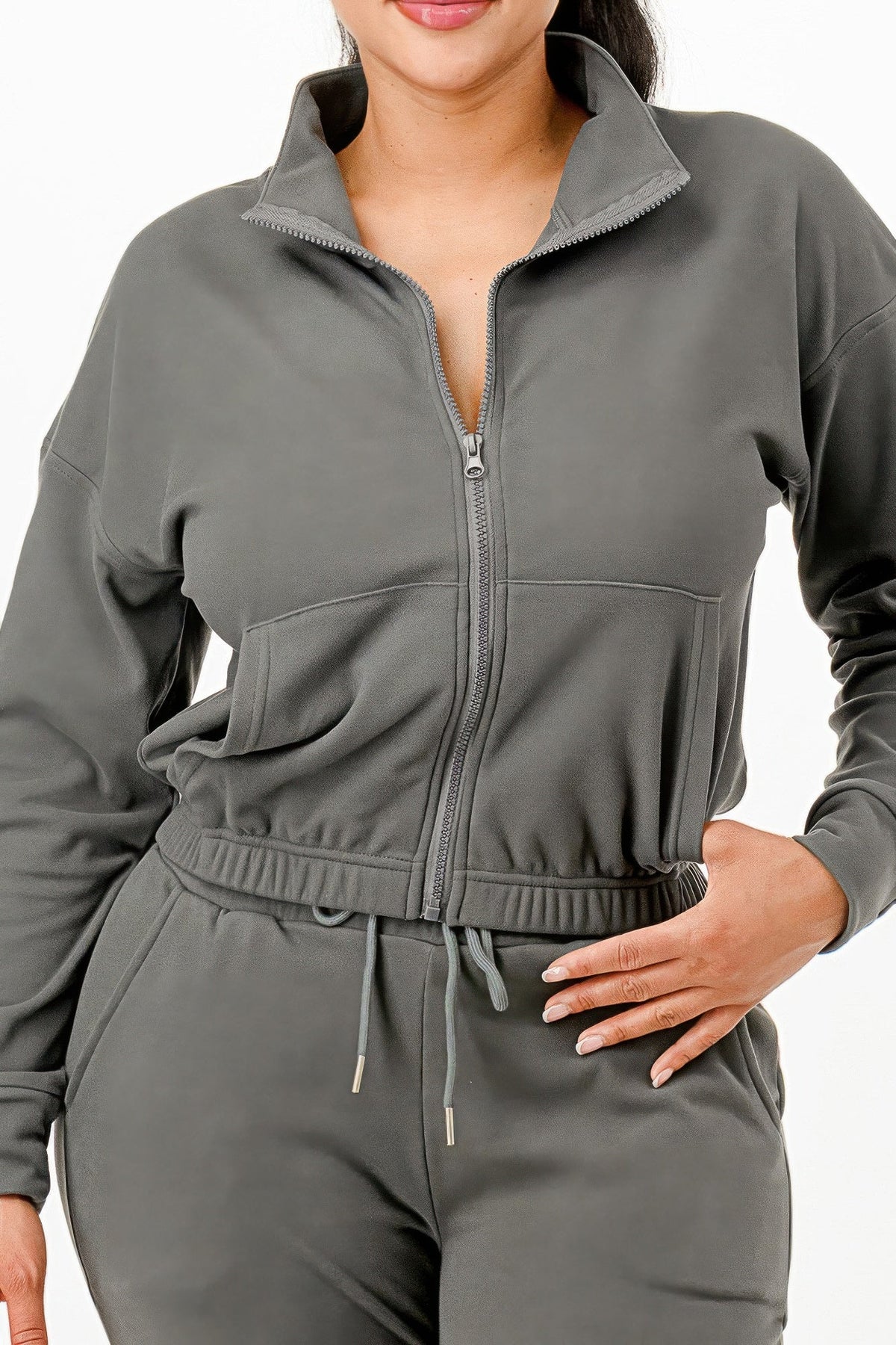 Soft Zip-Up Track Suit Set