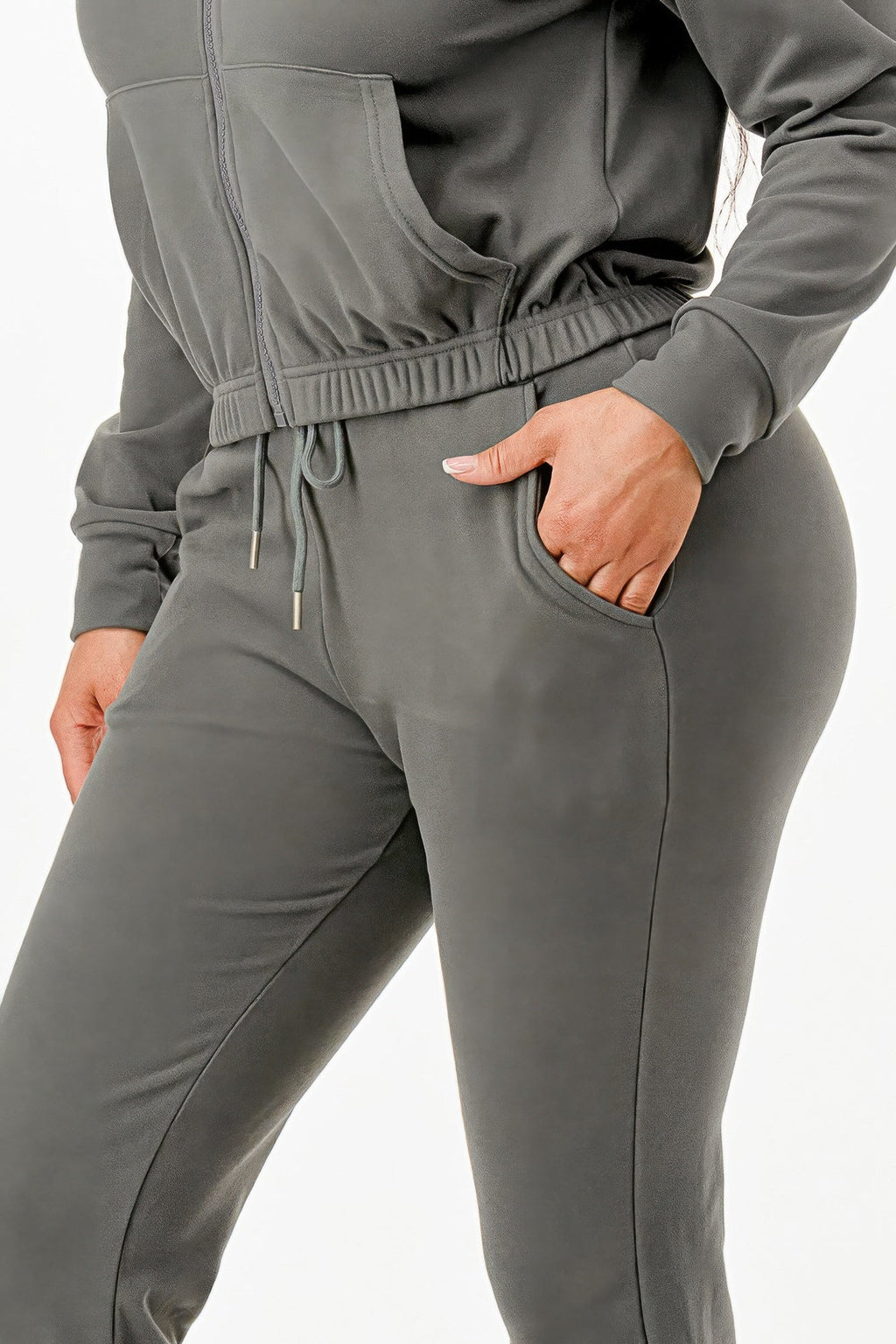 Soft Zip-Up Track Suit Set