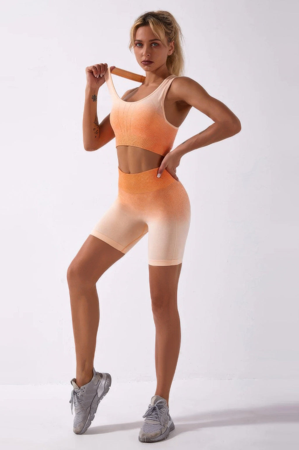 Ombre Seamless Two-Piece Set