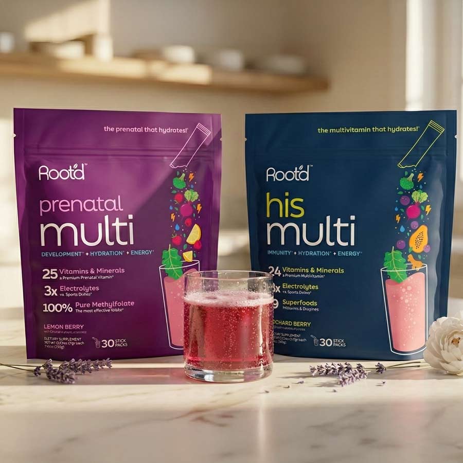 Growing Together Bundle — Hydrating Prenatal Multivitamin for Mom & Dad