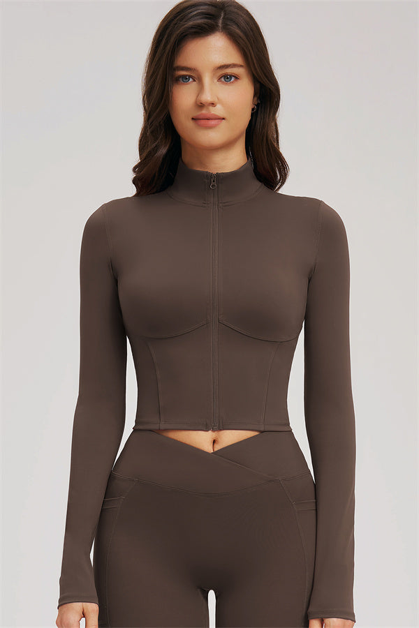 The Sizzle 3-Piece Set — Zip Jacket, Sports Bra & Shorts