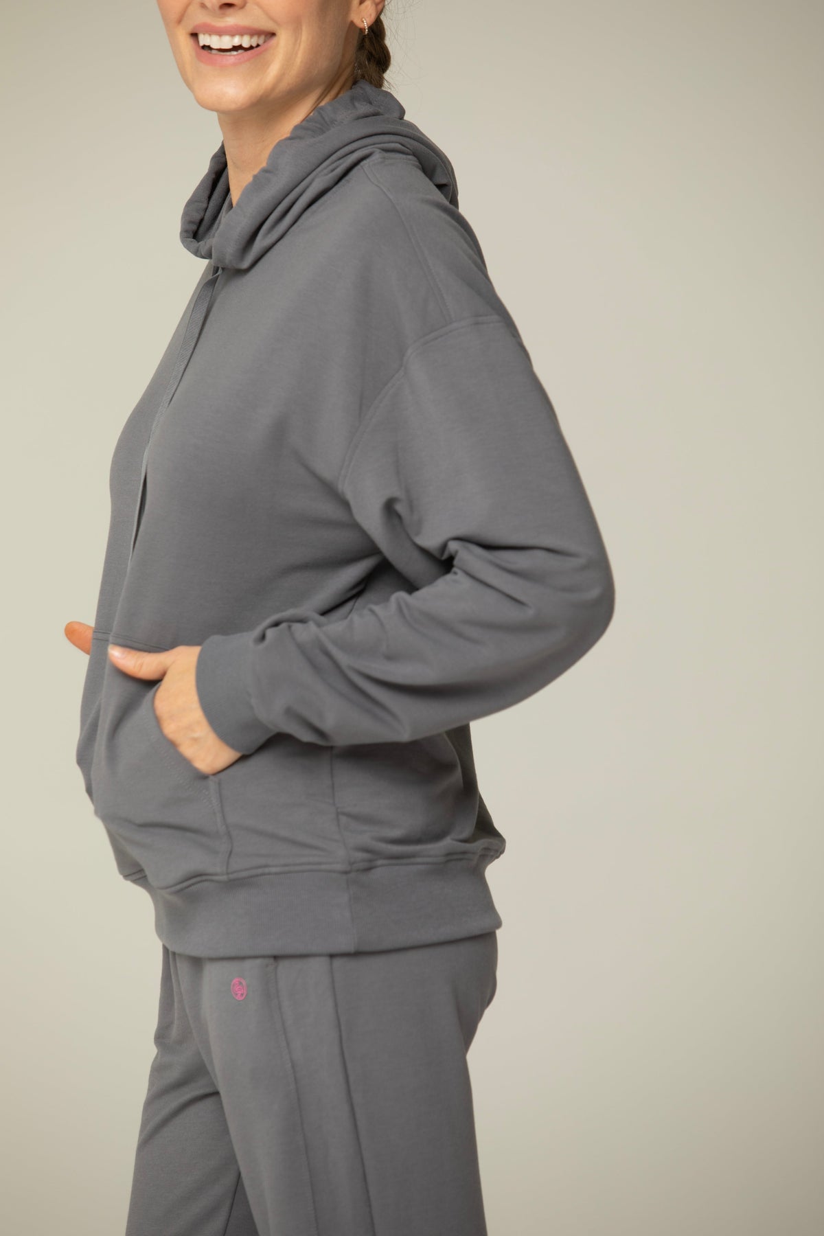 Luna Relaxed Fit Hoodie — Soft Cotton Blend with Kangaroo Pocket