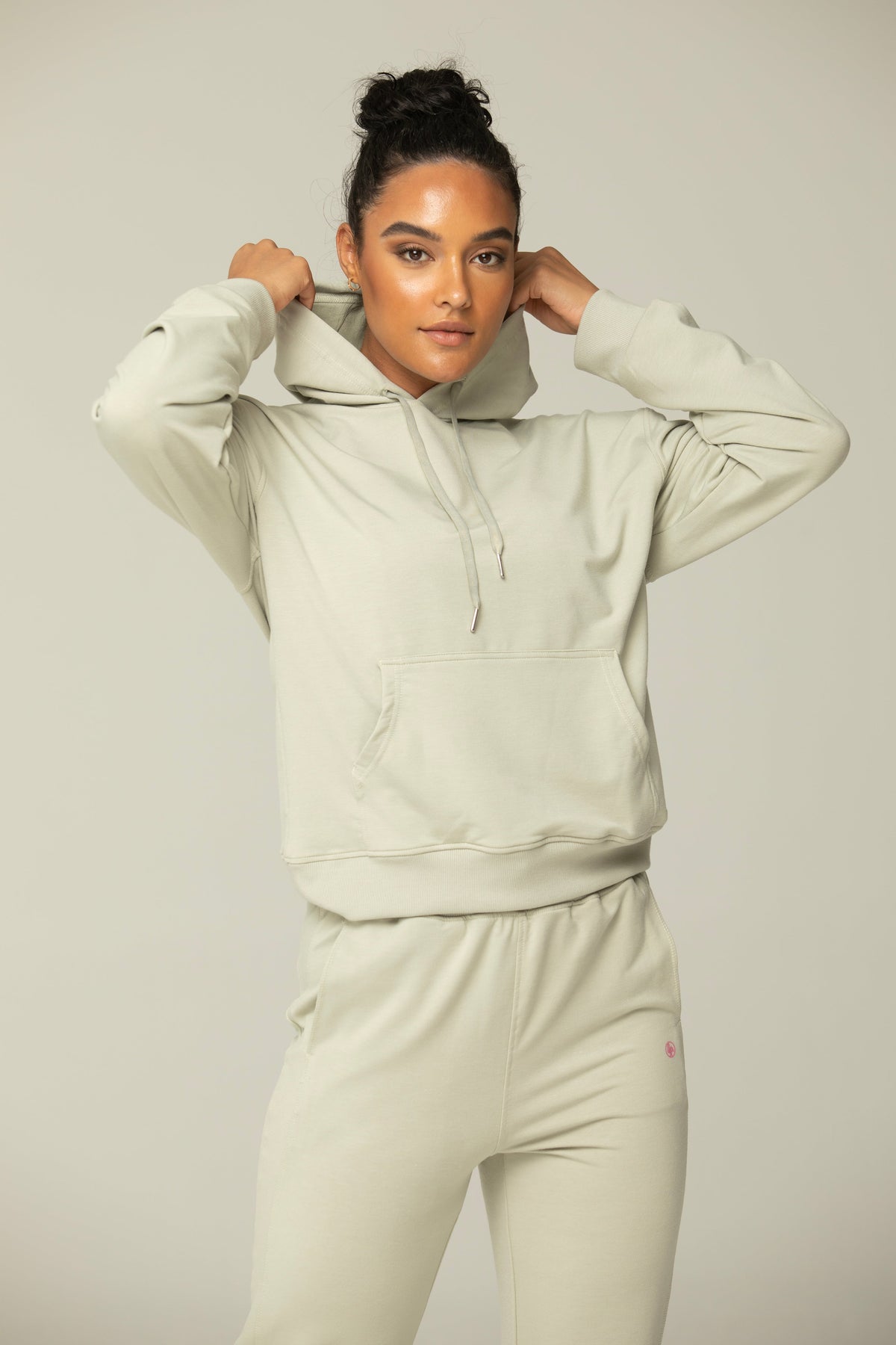 Luna Relaxed Fit Hoodie — Soft Cotton Blend with Kangaroo Pocket