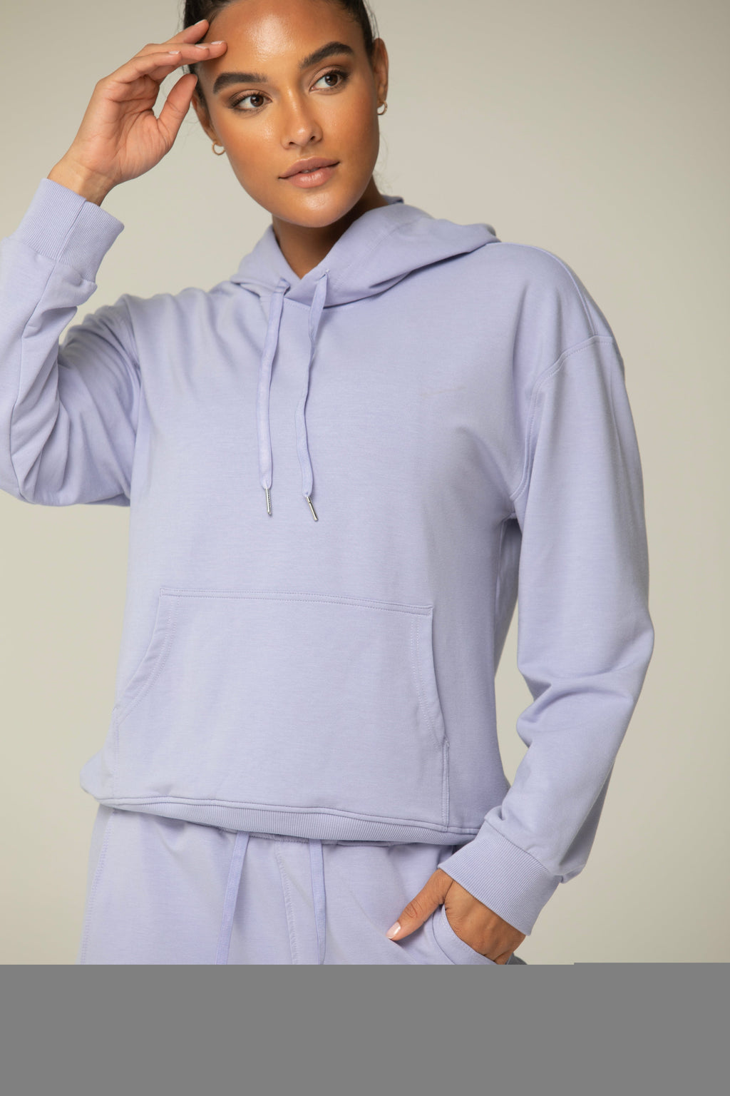 Luna Relaxed Fit Hoodie — Soft Cotton Blend with Kangaroo Pocket