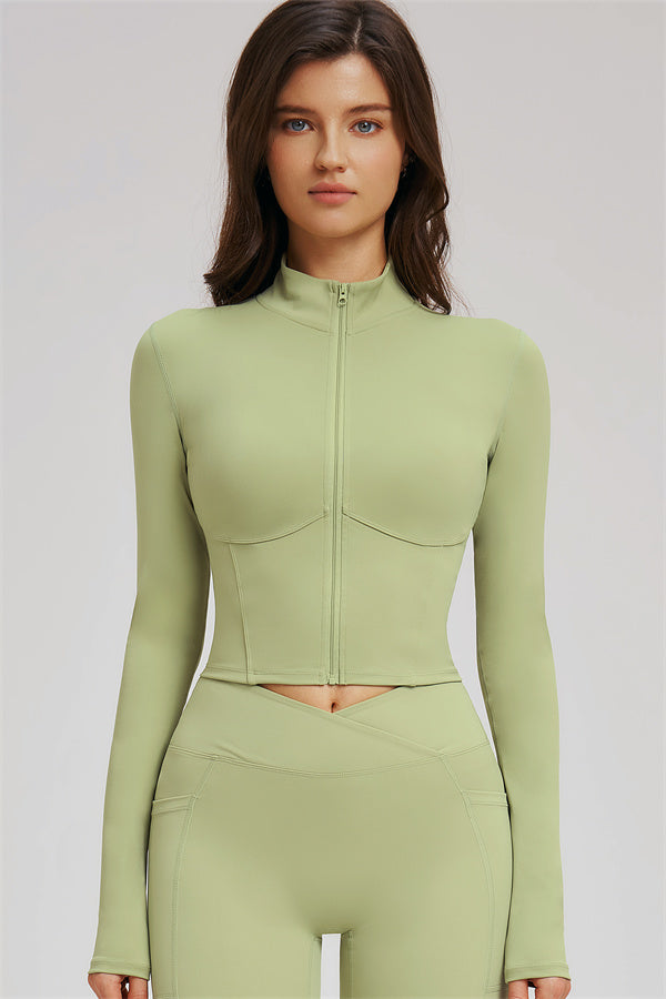 The Sizzle 3-Piece Set — Zip Jacket, Sports Bra & Shorts