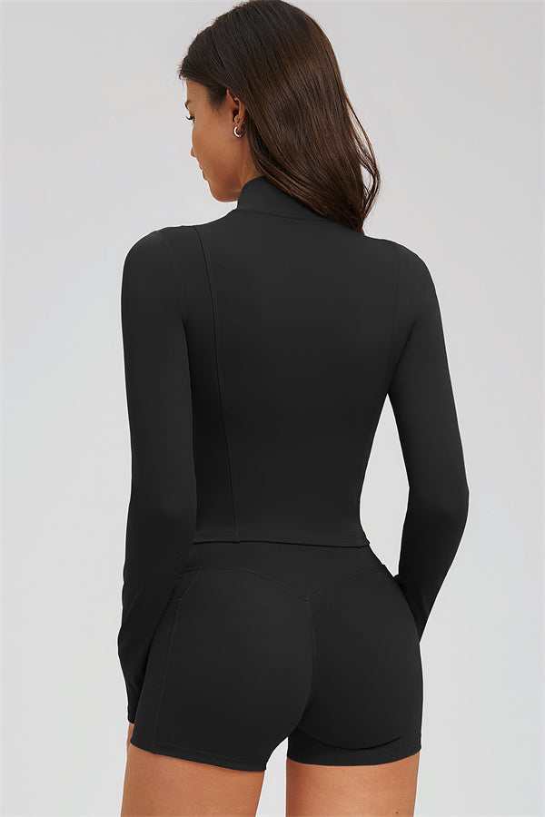 The Sizzle 3-Piece Set — Zip Jacket, Sports Bra & Shorts