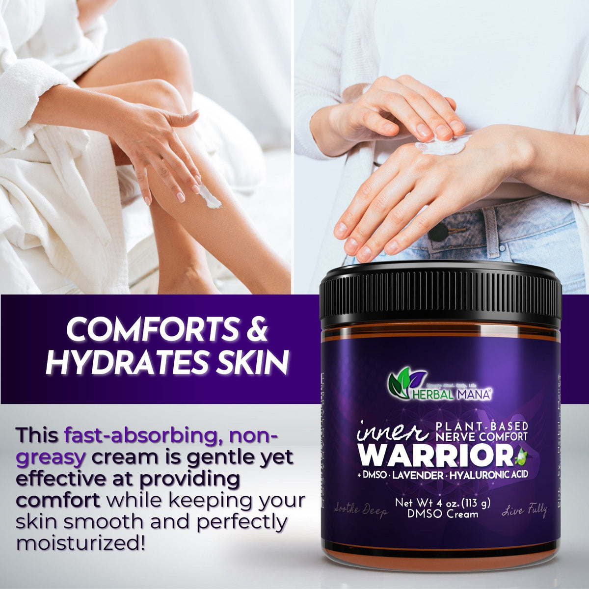 DMSO Cream for Nerve Pain Relief & Sleep — Inner Warrior