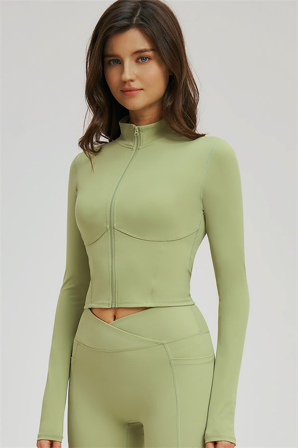 The Sizzle 3-Piece Set — Zip Jacket, Sports Bra & Shorts