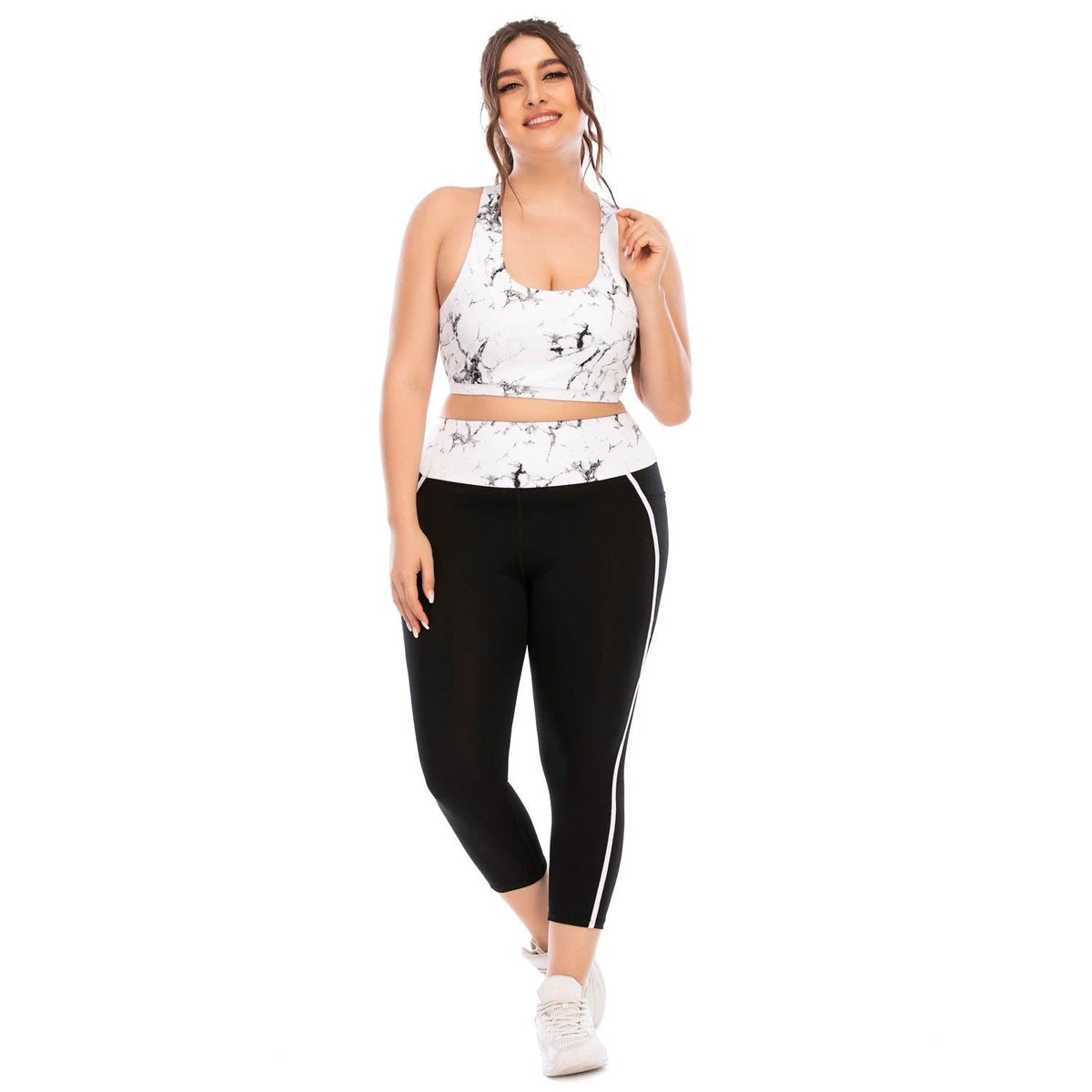 Plus Size Yoga Clothing Set — Leggings
