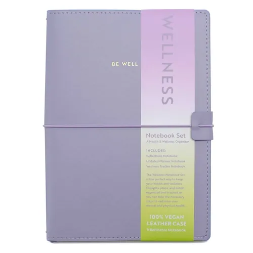 Wellness Notebook Set — Health & Wellness Organizer (Refillable)