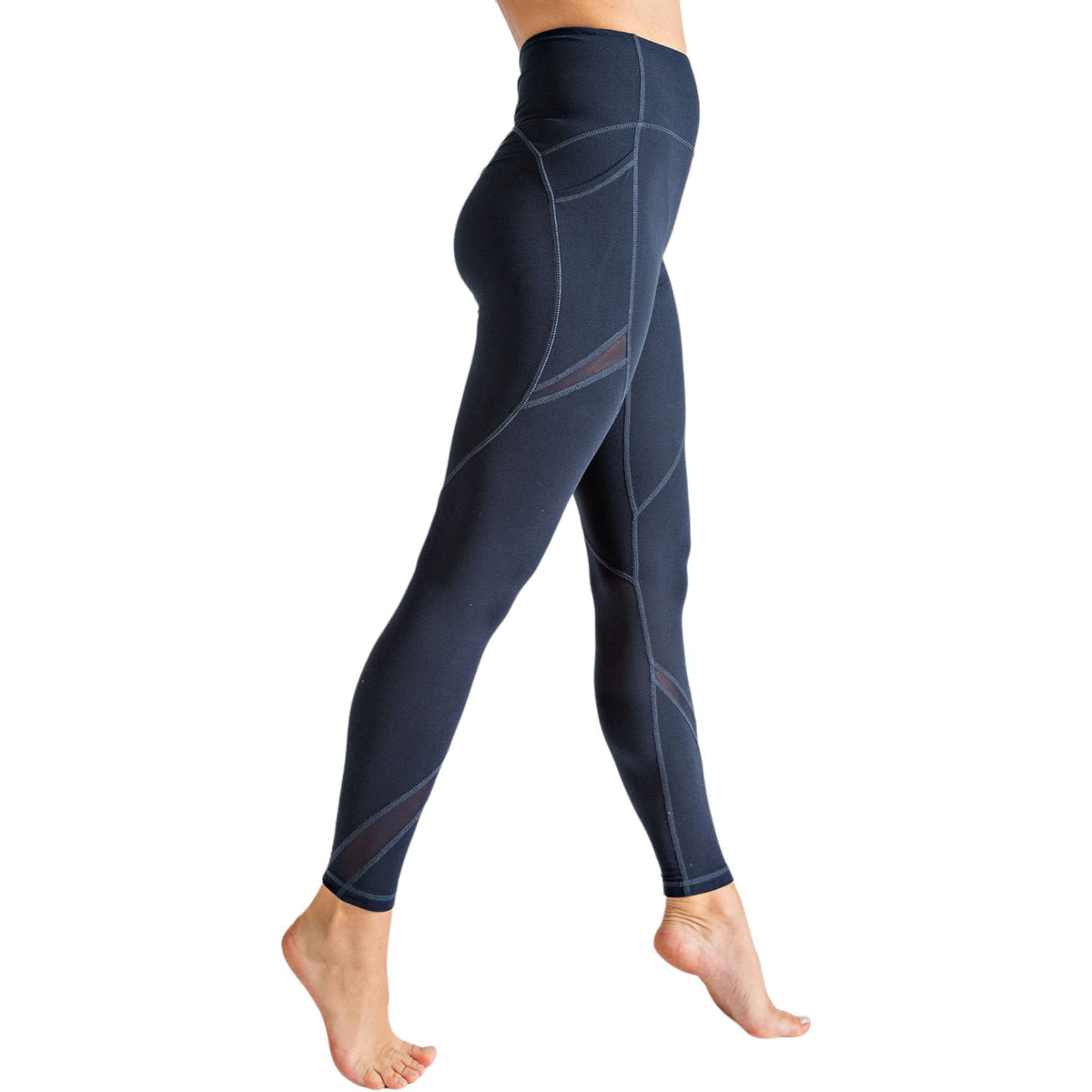 Plus Size Sporty Cowl Neck Activewear Set
