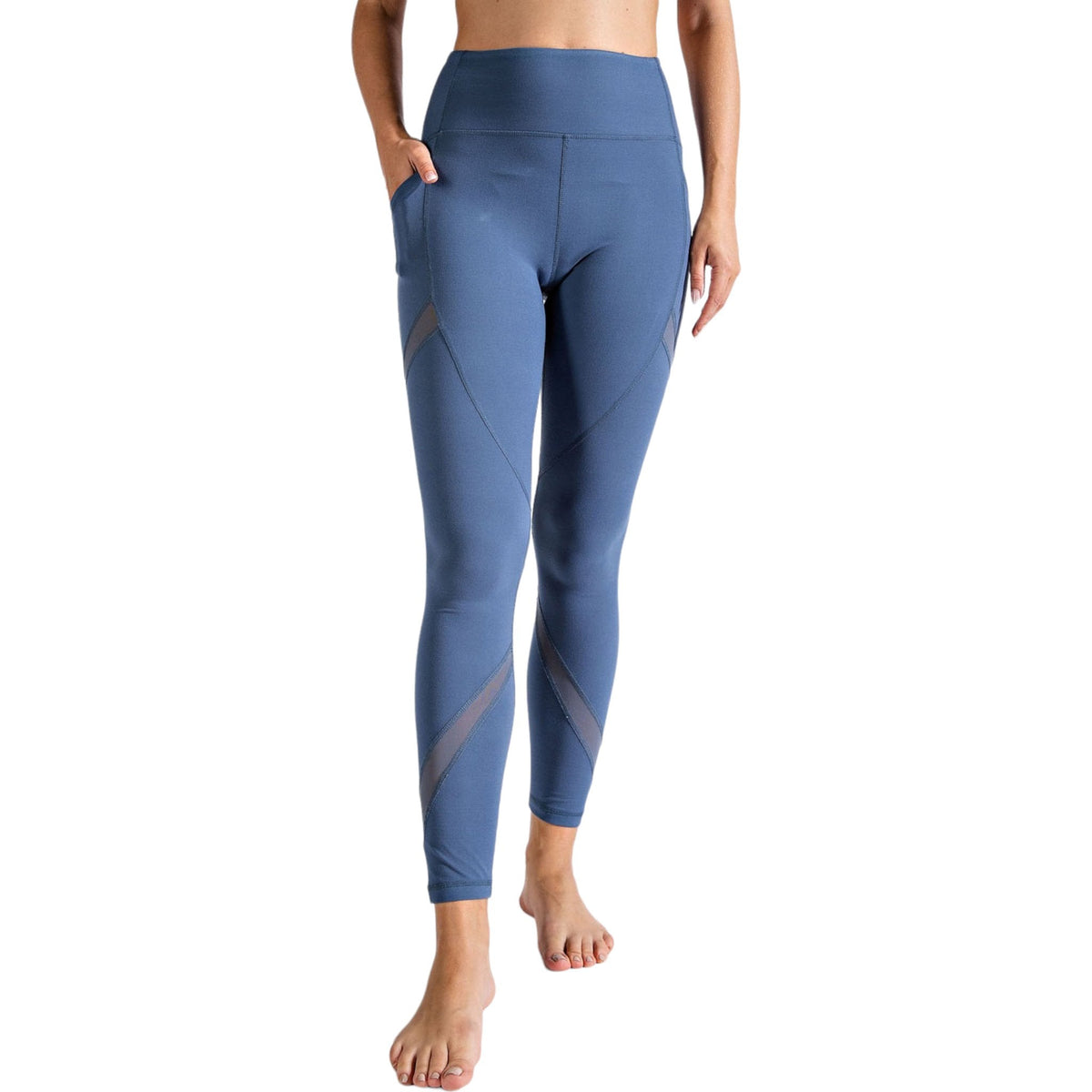 Plus Size Sporty Cowl Neck Activewear Set