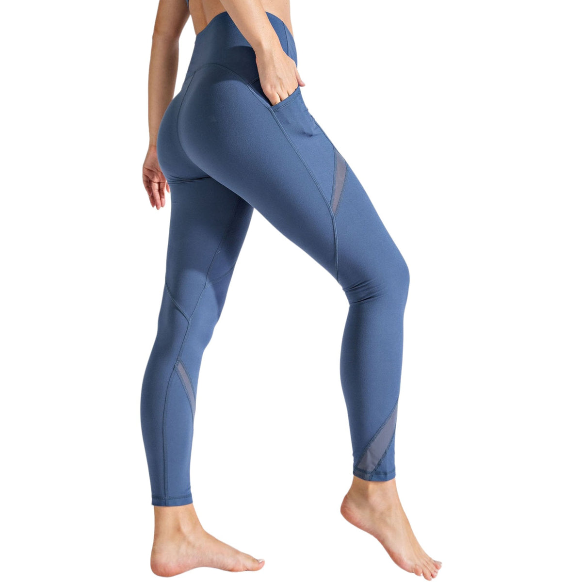 Plus Size Sporty Cowl Neck Activewear Set
